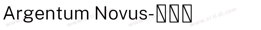 Argentum Novus字体转换